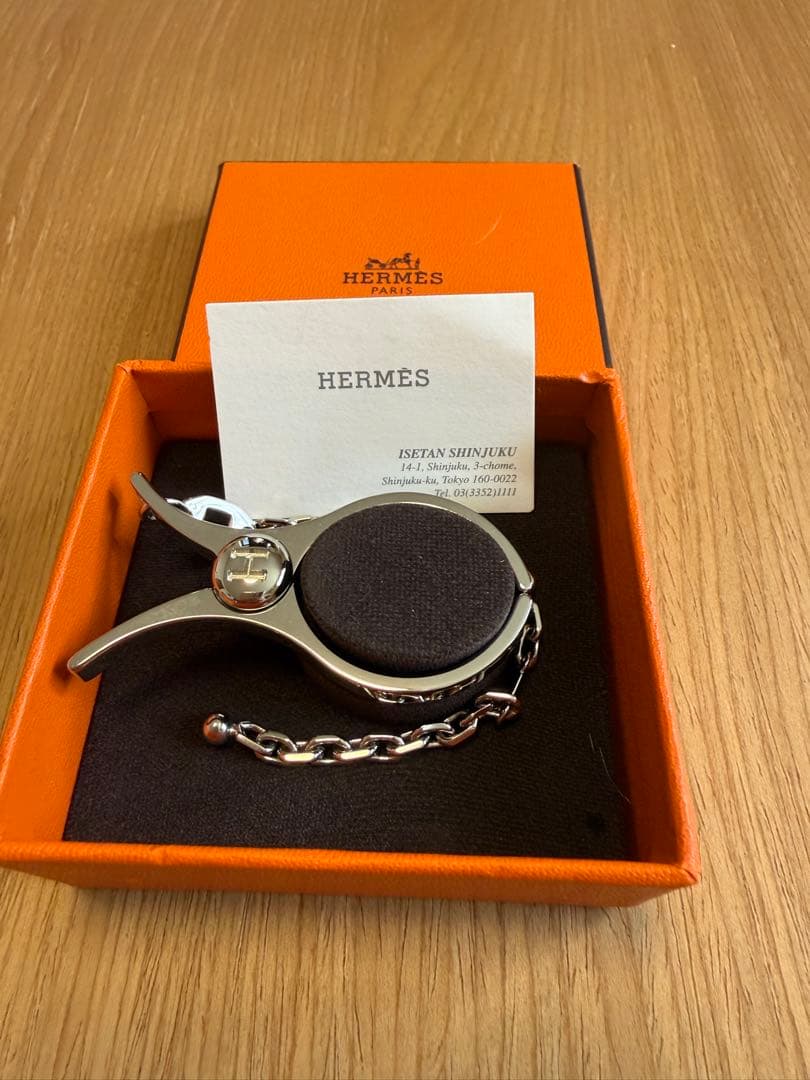 お値下げ　エルメスHERMES 手袋ホルダーフィルー（メタル）