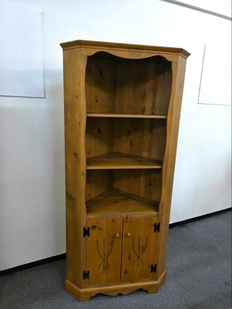 【値下げ】新品　アンファン　コーハウス　コーナーキャビネット　カントリー　棚