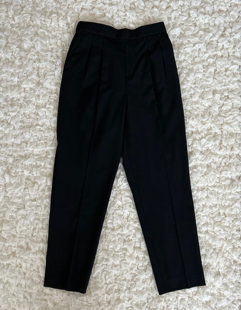 グローバルワーク セットアップ フォーマルスーツ ノーカラー ブラック