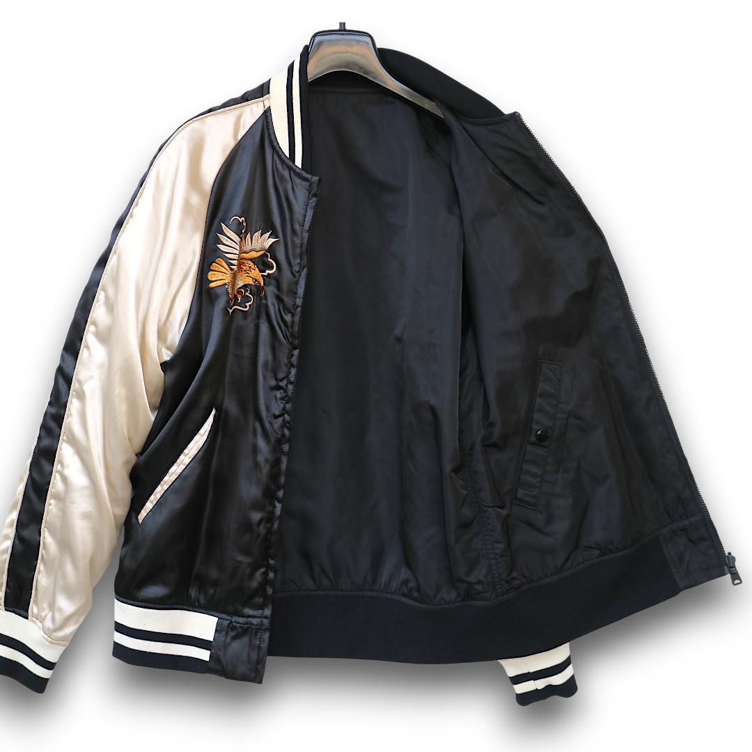 アルファインダストリーズ MA-1 スカジャン リバーシブル 刺繍 ブルゾン　M