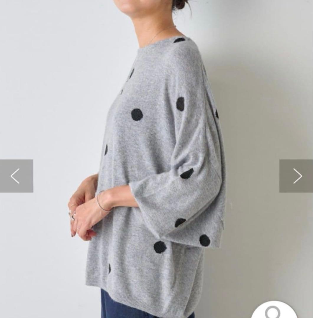 ビアズリー　ラメドットプルオーバー