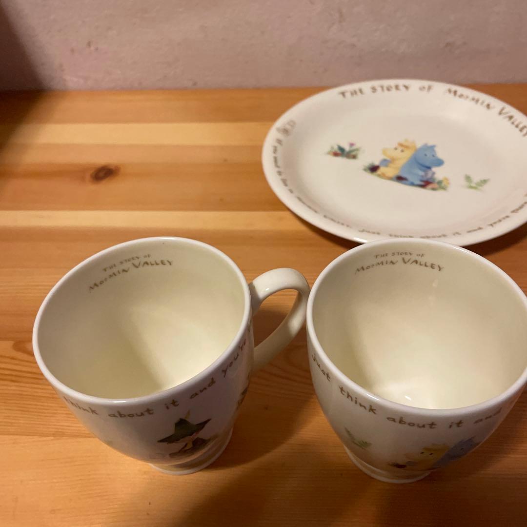 ムーミン スナフキン ミー モーニング 食器セット カップ2個と皿2枚