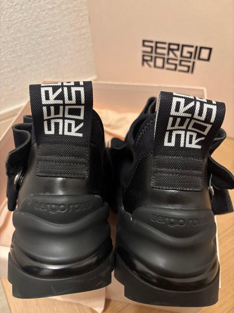 Sergio Rossi フリル　スニーカー　巾着袋付き