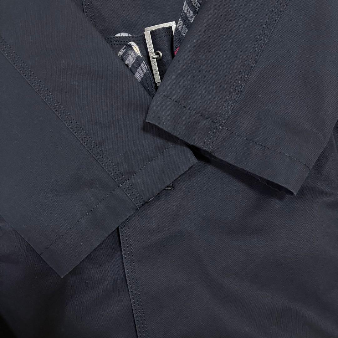 美品 バーバリーブラックレーベル トレンチコート ノバチェック裏地 ベルト付 L