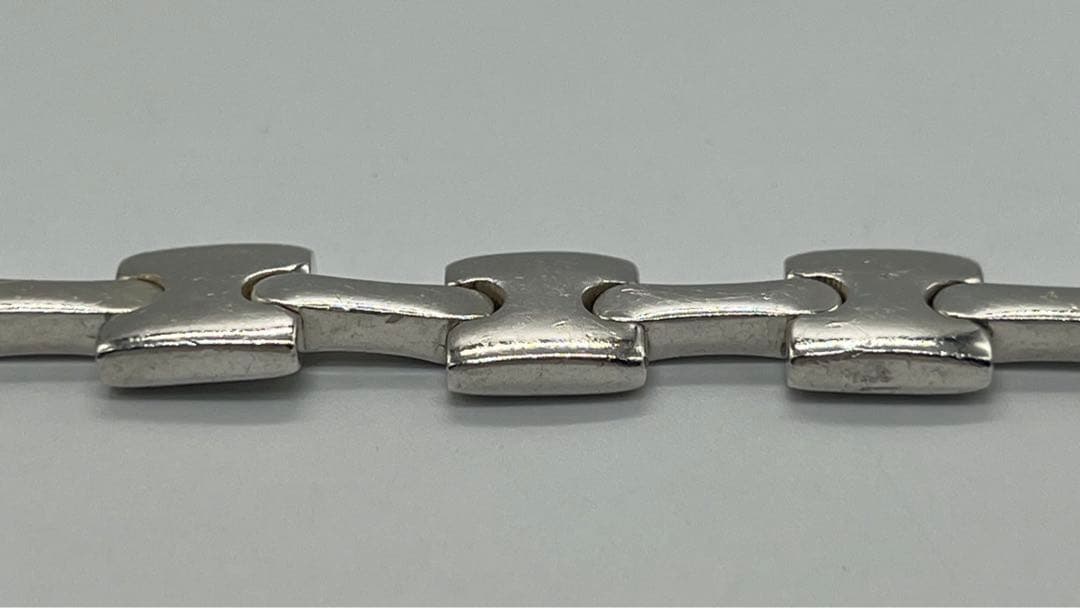 グッチ GUCCI Hリンク プレート ブレスレット SV925