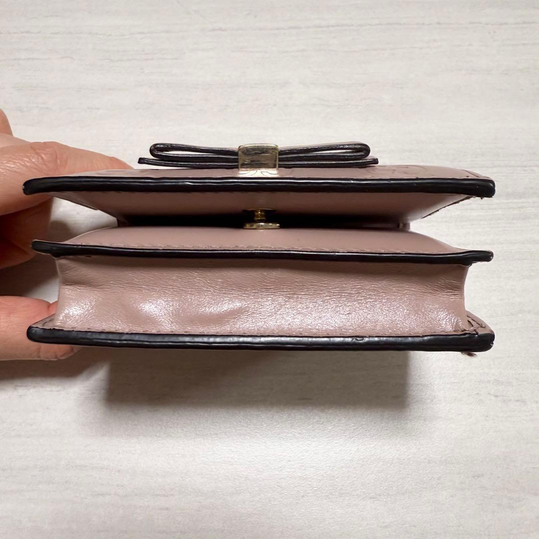 GUCCI ピンク 二つ折り財布 GG カードケース