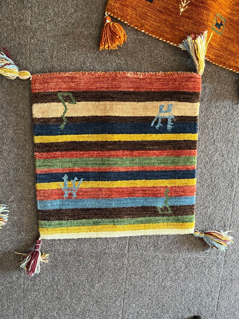 ギャッベ　クッションカバー4枚セット バラ売りできます