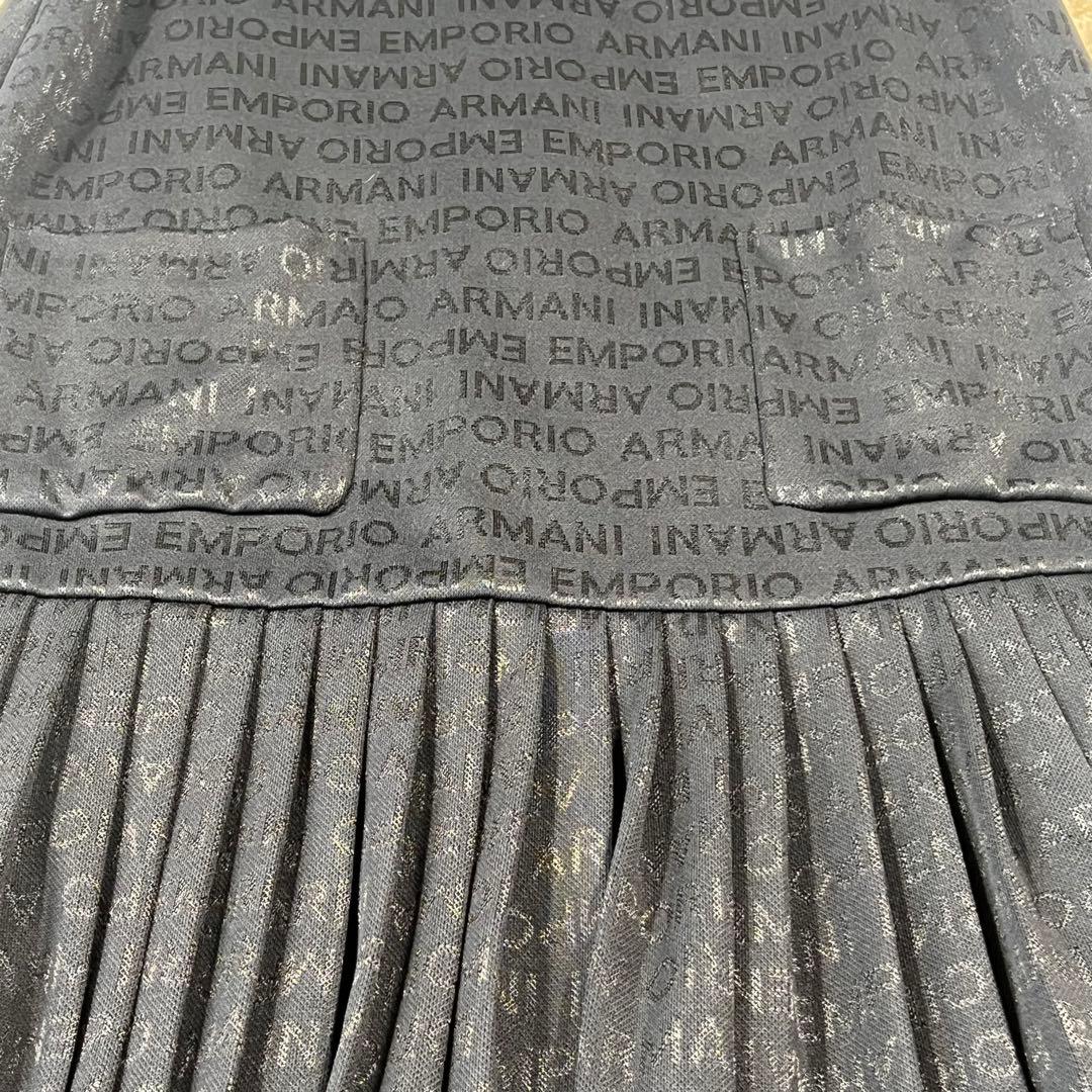 エンポリオ アルマーニ ジャカードレタリングジャージーフレアワンピース キッズ