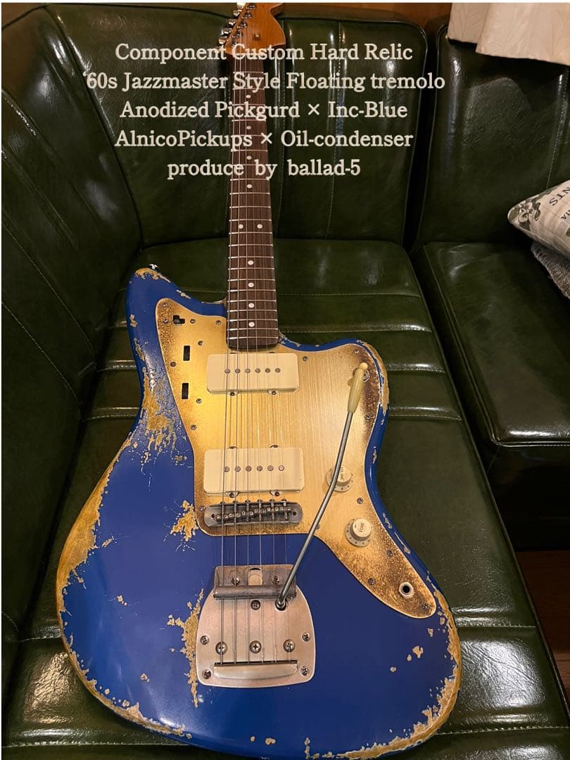 ハードレリックジャズマスタータイプ/アルニコPU×オイルコンデンサーインクブルー
