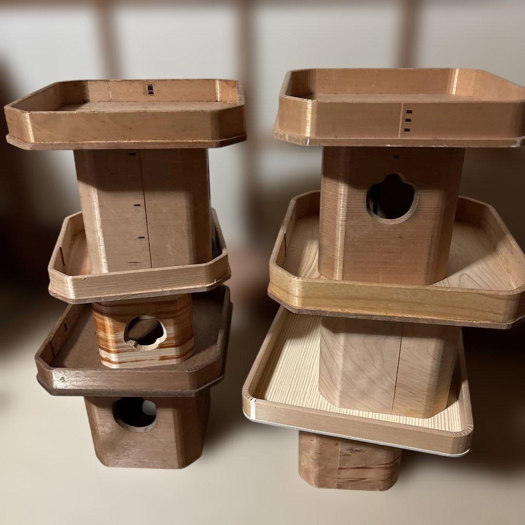 スタッカブル木製　お供え用 6セット