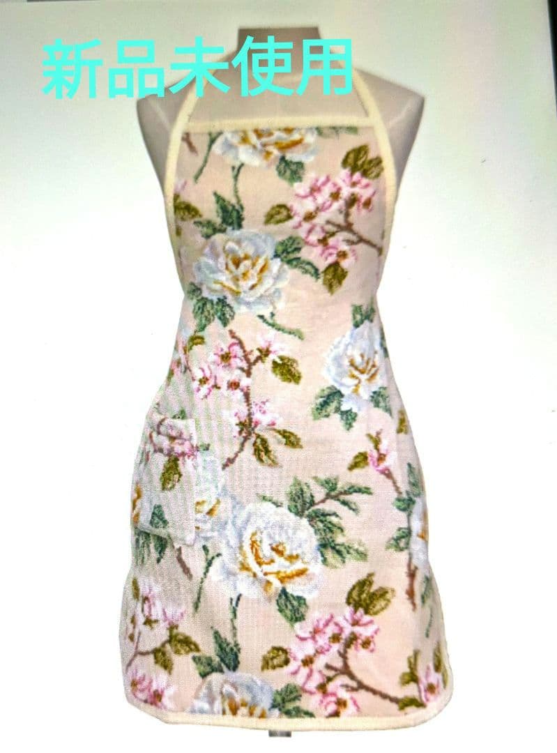 T*m様 【新品未使用】タオルエプロン　No.5 バニラローズ　料理教室　お稽古