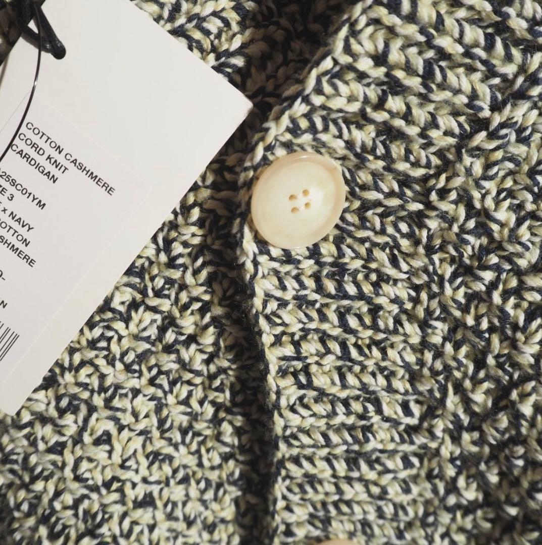 トップス AURALEE 25SS COTTON CASHMERE CORD KNIT