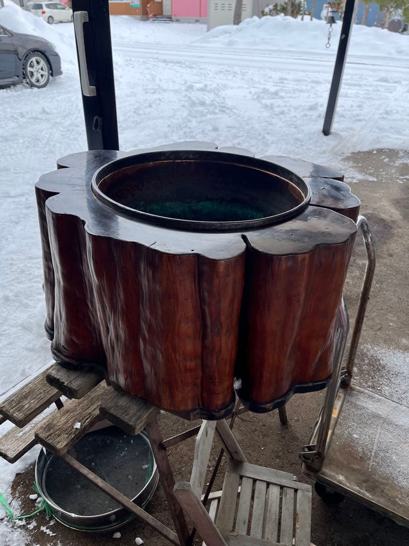 火鉢、くりぬき火鉢、超特大切り株火鉢、直径60センチ、囲炉裏、座卓、テーブル、