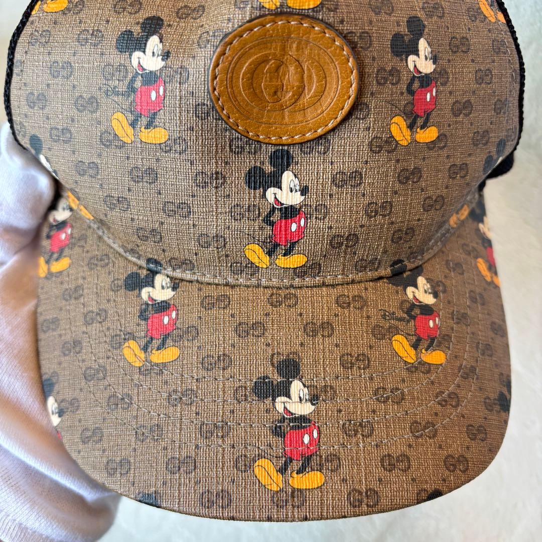 【希少✨】GUCCI グッチ　ミッキーコラボ キャップ　帽子　キャップ　限定品
