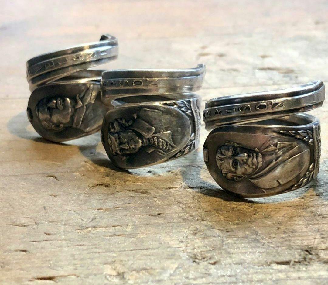 アメリカ大統領　ヴィンテージスプーンリング　7個　業者様向け