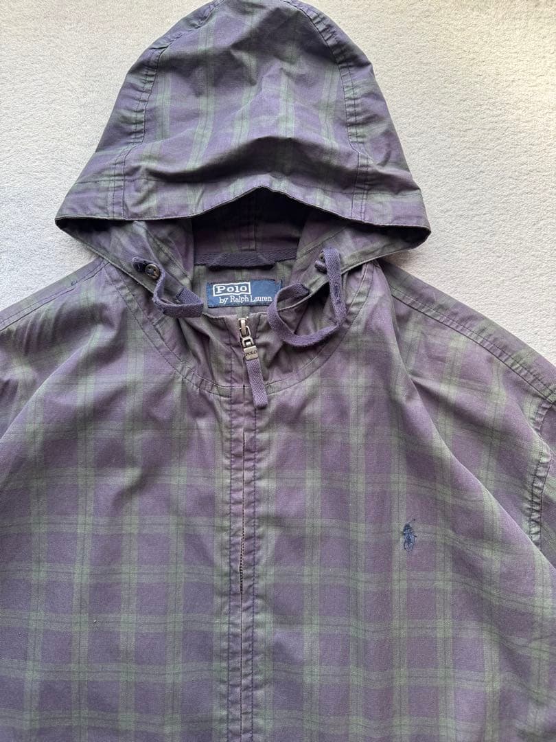polo ralph lauren ブラックウォッチ コットン パーカー