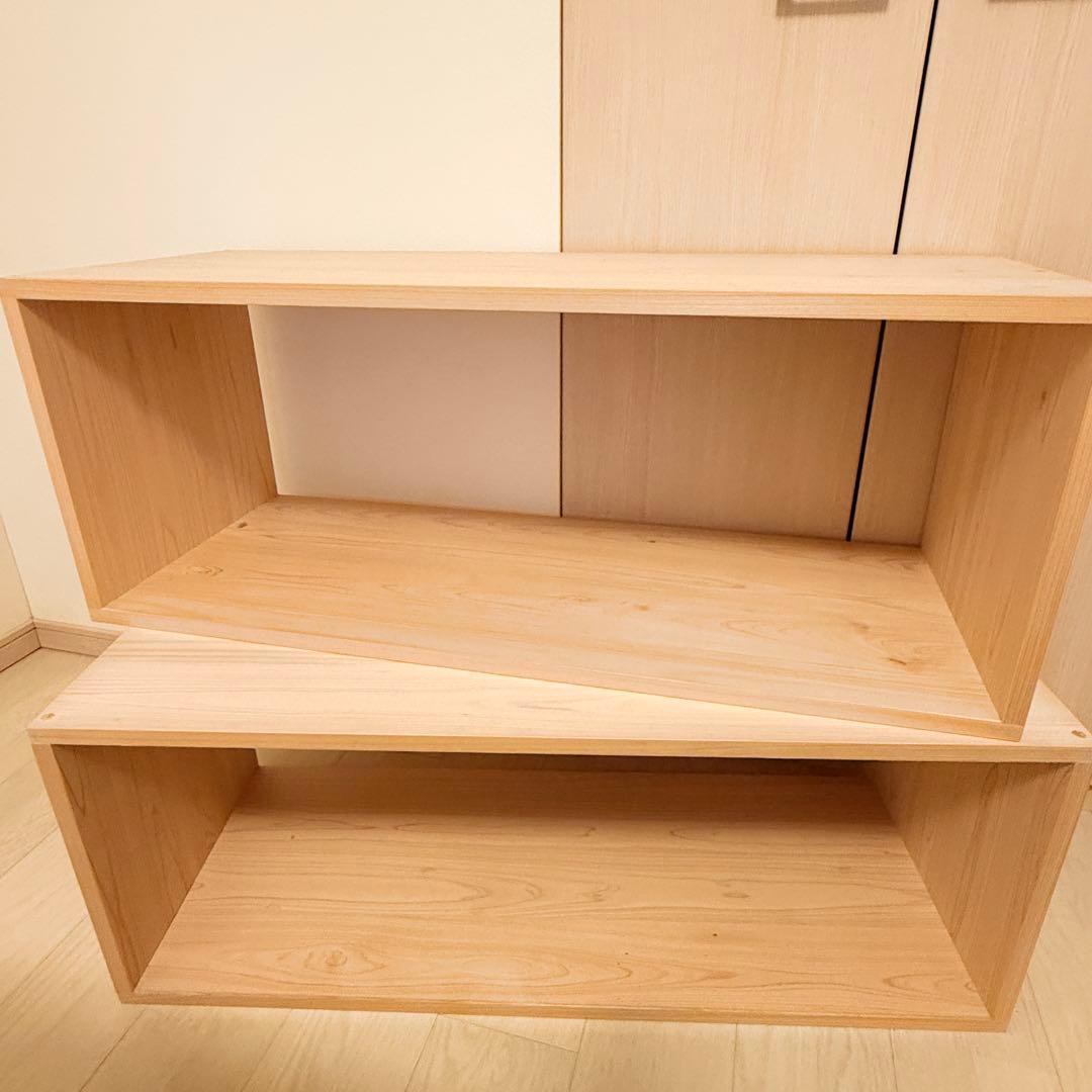 アワーホーム　OUR 国産ひのきのオープンボックス ワイド