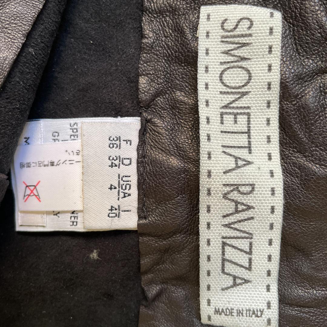 Pocoemma イタリア製 SIMONETTA RAVIZZA 本革レザ