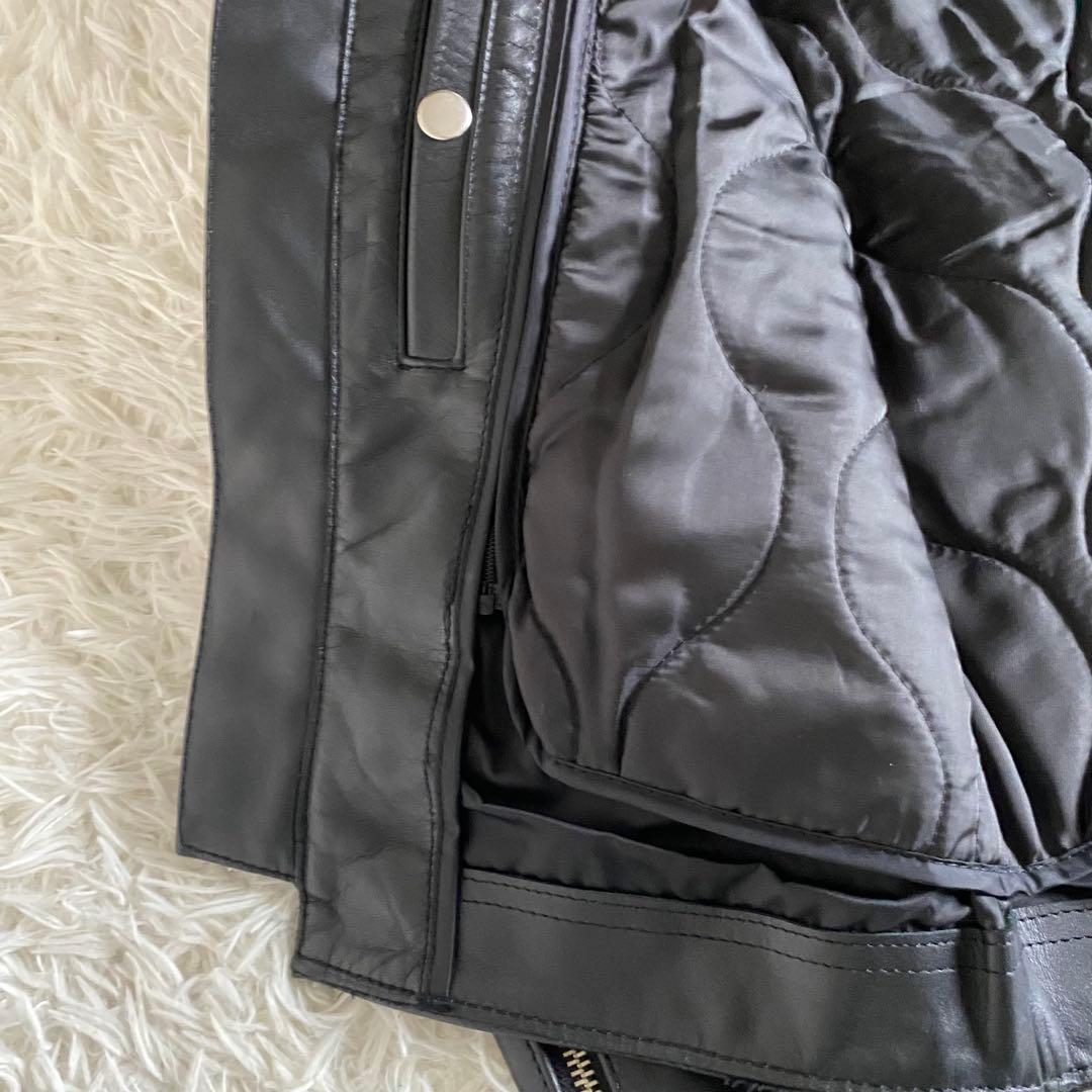 【極美品】カドヤ　シングルライダース　ライナー着脱2way M ブラック