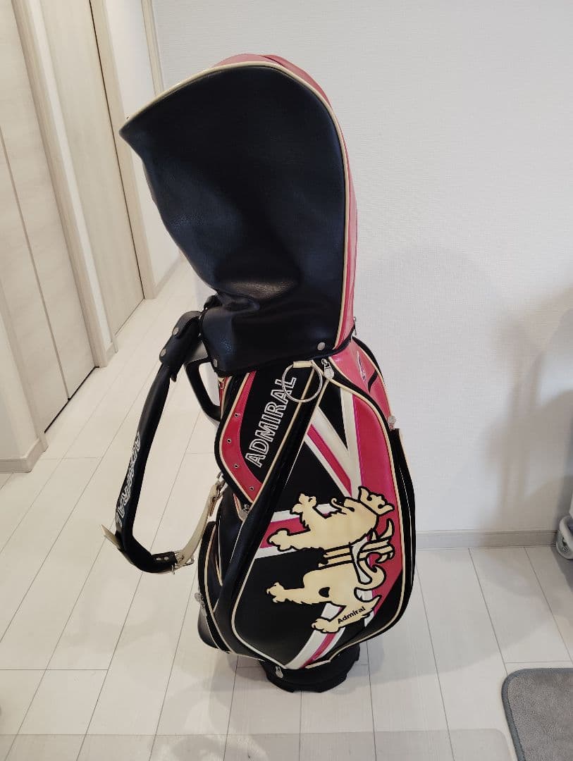 キャディバック　ゴルフバック　クラブケース　ゴルフ　ピンク　黒ゴルフ　アドミラル
