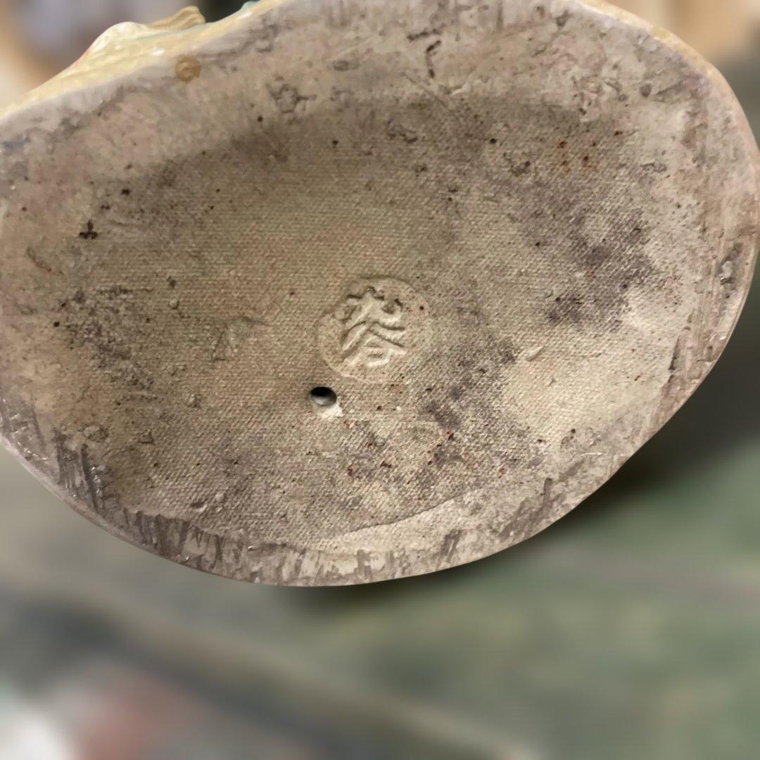 九谷焼毘沙門天　石川県九谷焼　骨董 仏教美術　古美術　金彩の七福神戦いの神