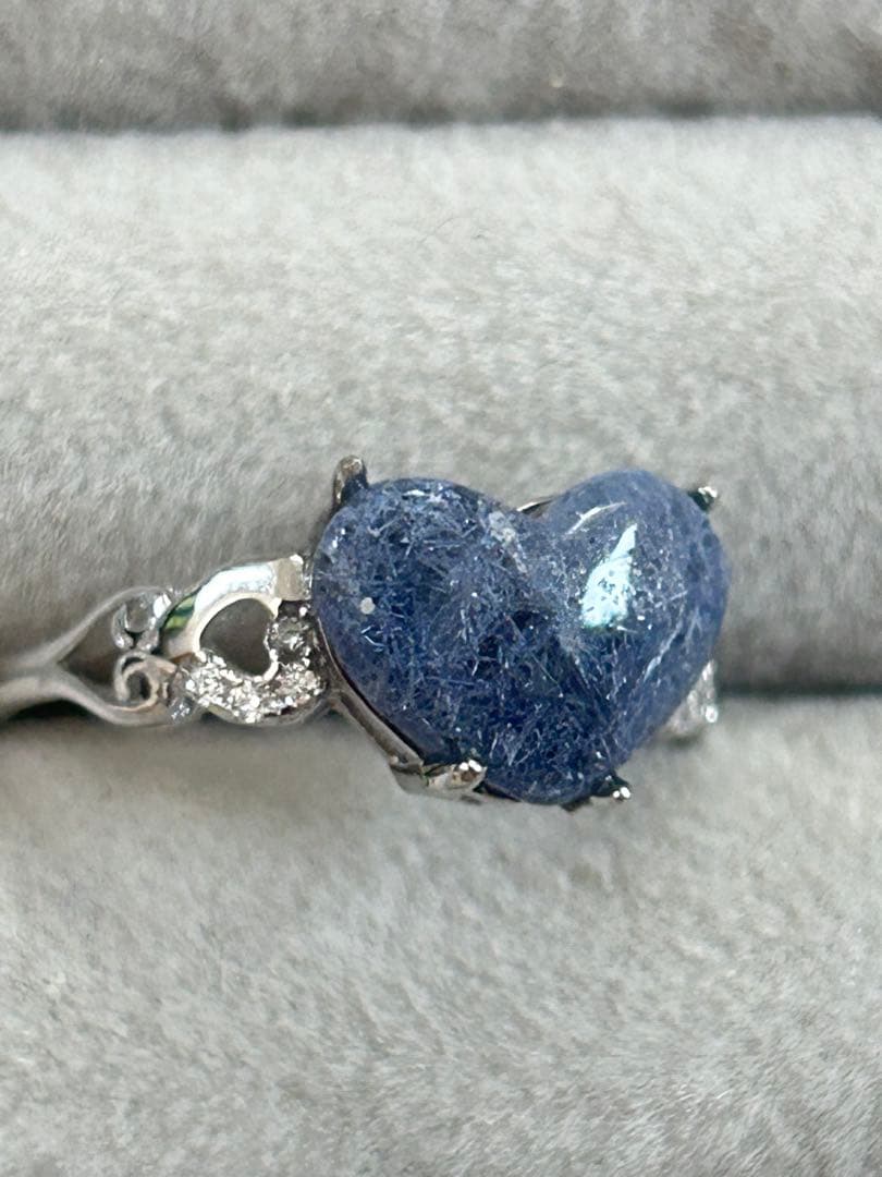 デュモルチェライトインクォーツシルバーリング