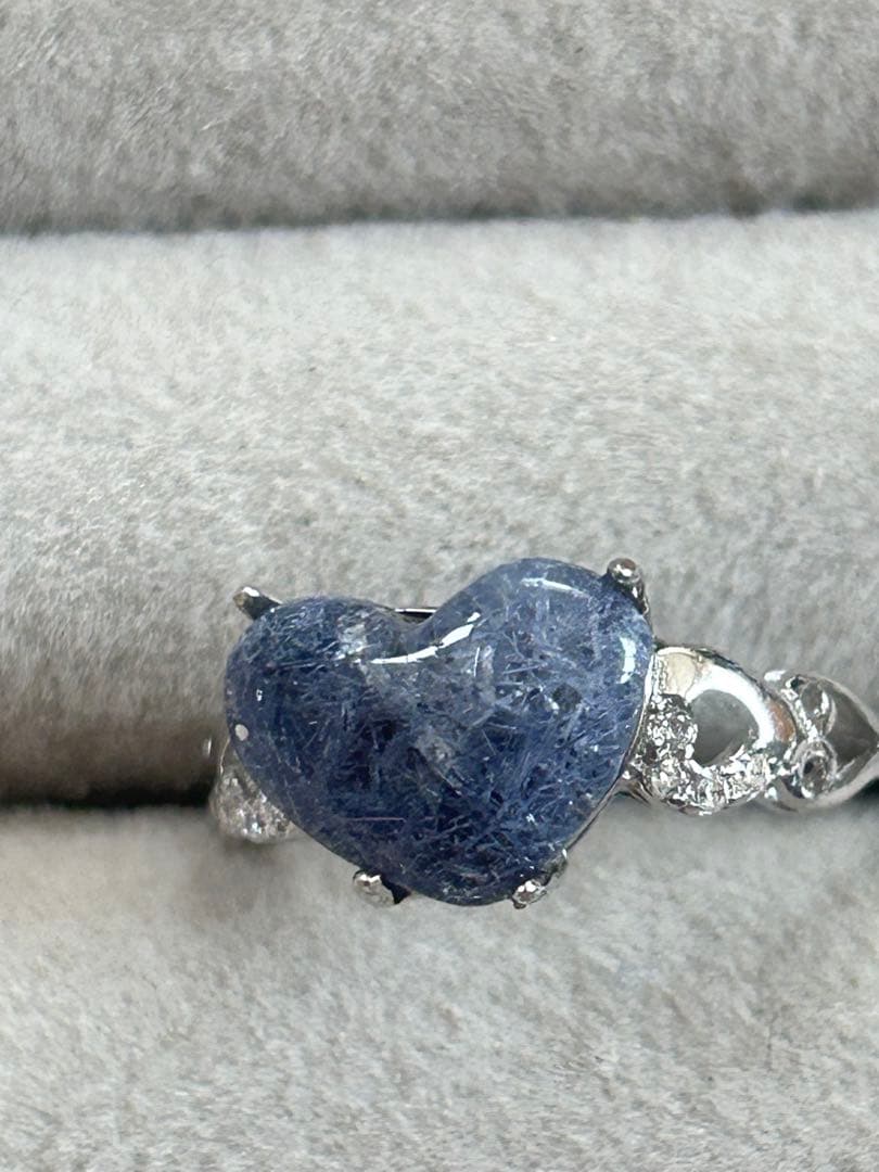 デュモルチェライトインクォーツシルバーリング