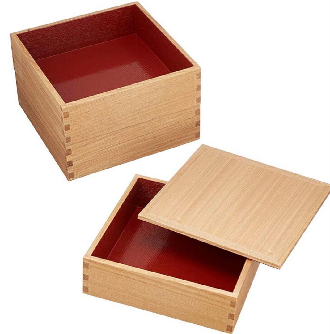 重箱 三段 松屋漆器店 白木塗 タモ 三段重 運動会 お弁当箱 おせち