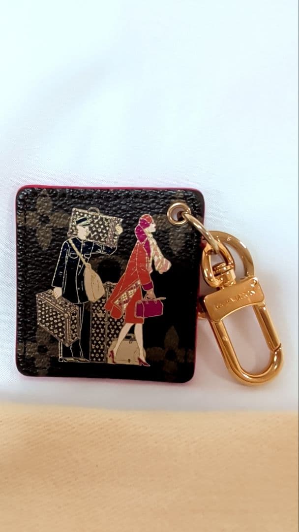 LOUIS VUITTON ポルトフォイユ イリュストレ 茶/赤 M66940