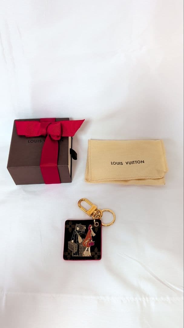 LOUIS VUITTON ポルトフォイユ イリュストレ 茶/赤 M66940