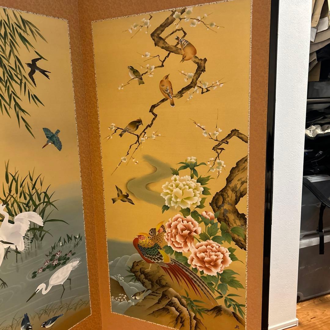 屏風4曲 鳳凰
