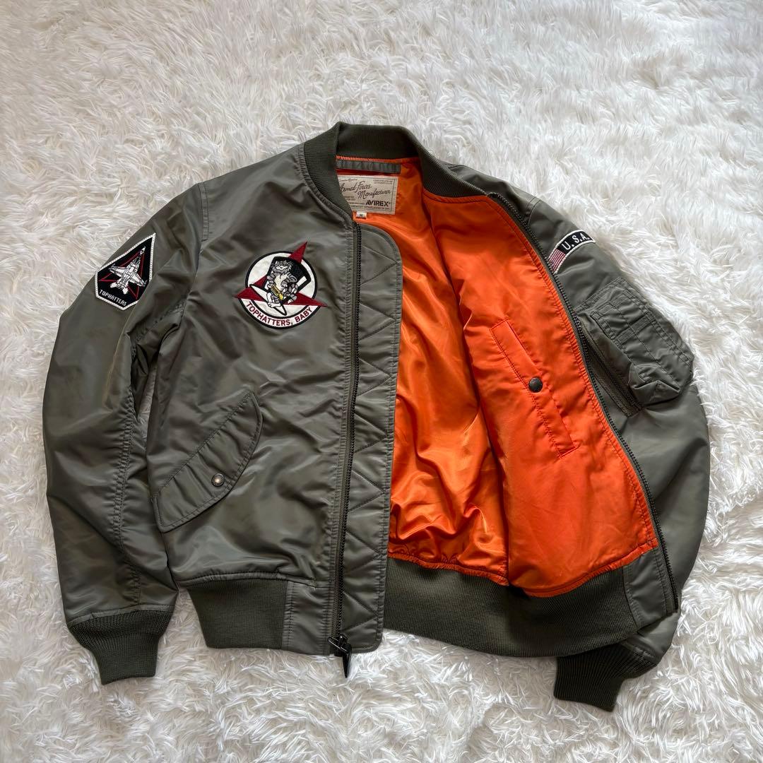 【レア】AVIREX MA-1 フライトジャケット Mサイズ TOMCAT