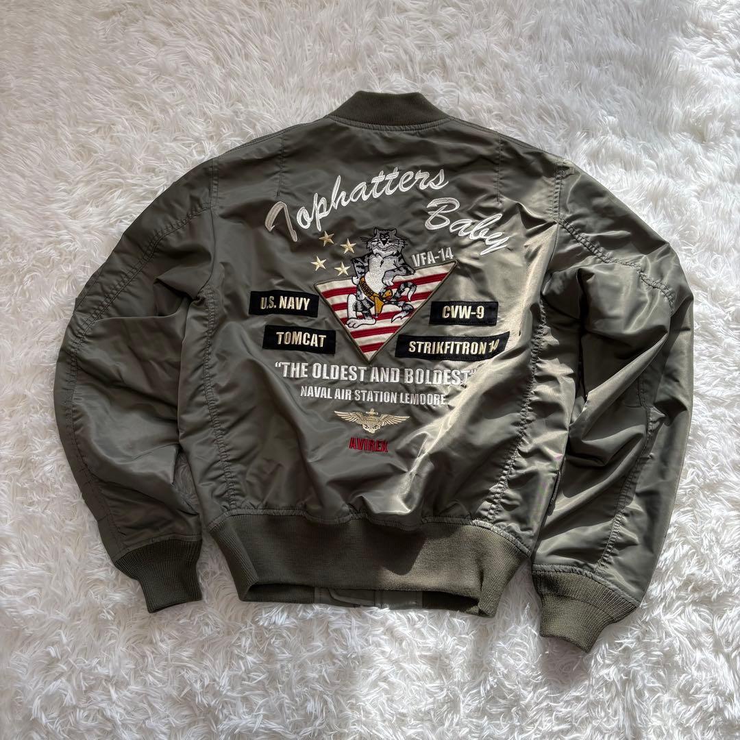 【レア】AVIREX MA-1 フライトジャケット Mサイズ TOMCAT