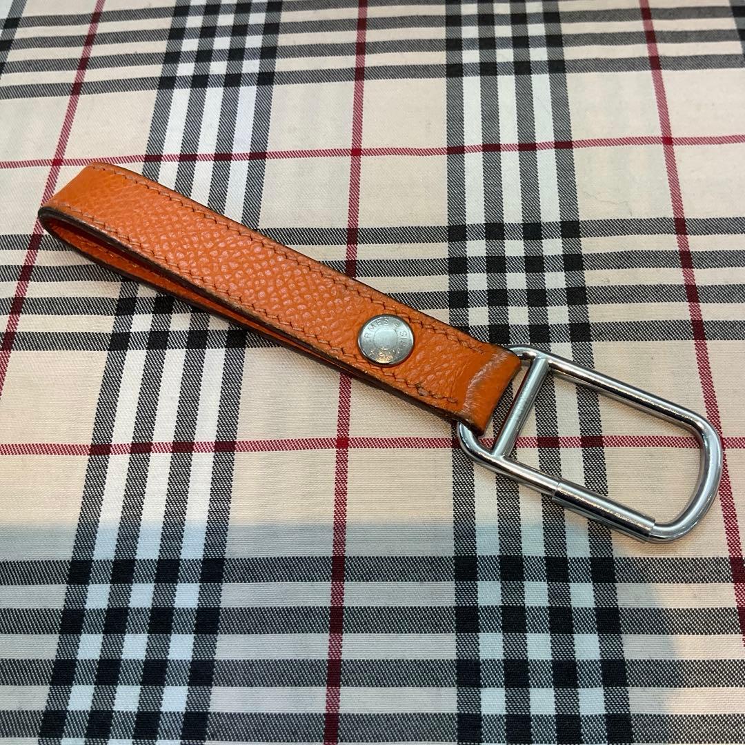 エルメス　オレンジレザーキーホルダー　　　　　　　　　　1776