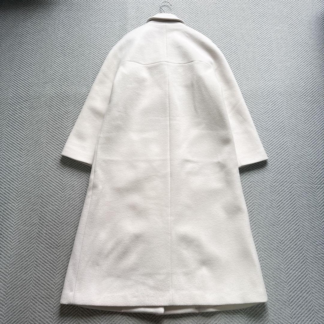 美品　ドレステリア　Super140's ダブルチェスターコート　ロングコート