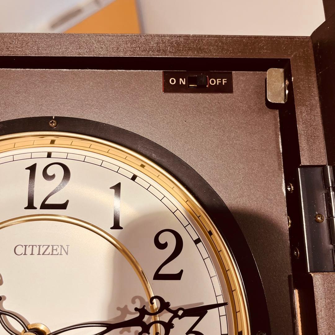 CITIZEN 振り子時計 ストロークN 報時付き 4MJ807-N06