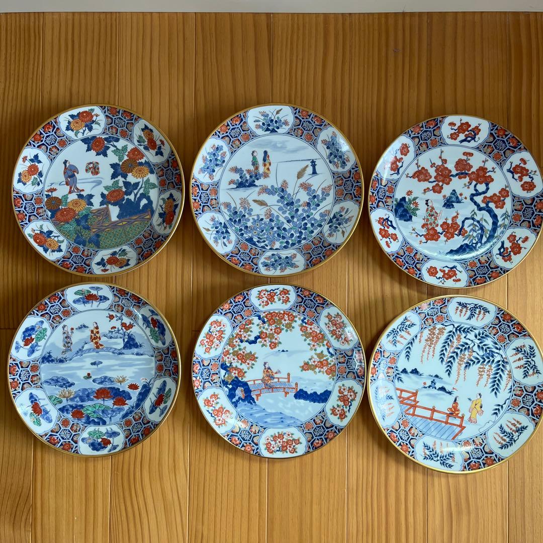 フランクリン・ポーセリン　限定版絵皿　花の宴の内6枚セット