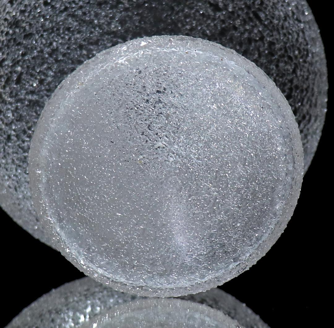 オールド・バカラ 明治大正期 春海商店特注品 大型 氷硝子高台皿 美術器 うつわ