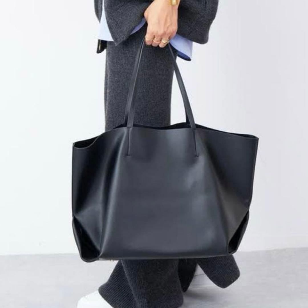 【未使用】&MyuQ アンドミューク　TOTE BAG トート　ブラックA4