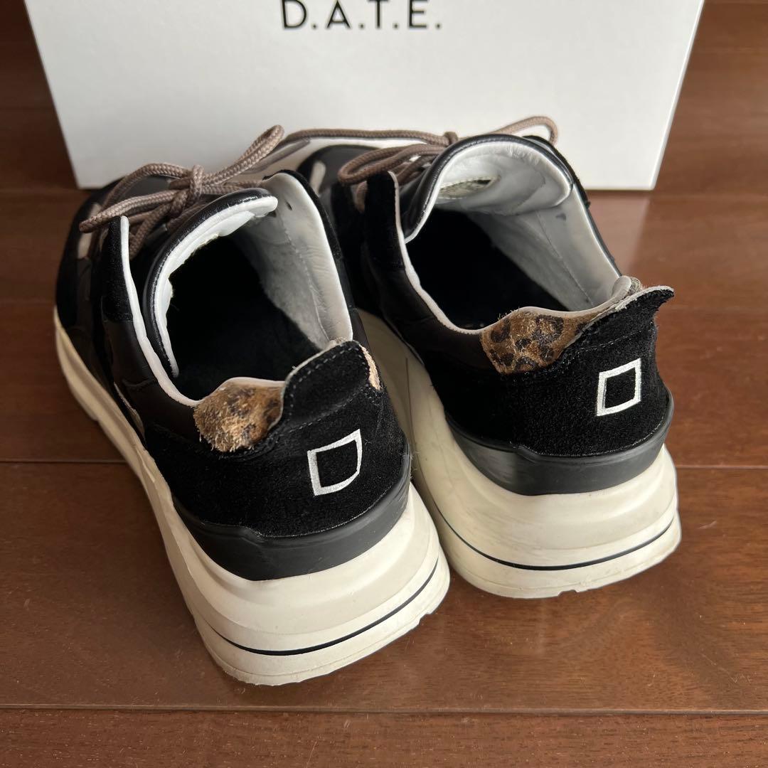 D.A.T.E. fuga ブラック スニーカー