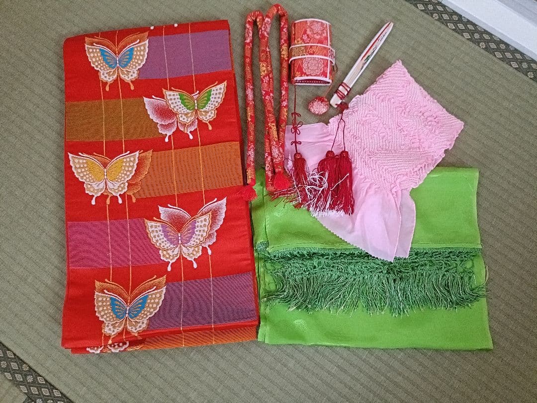 七五三7歳女の子祝い着セット