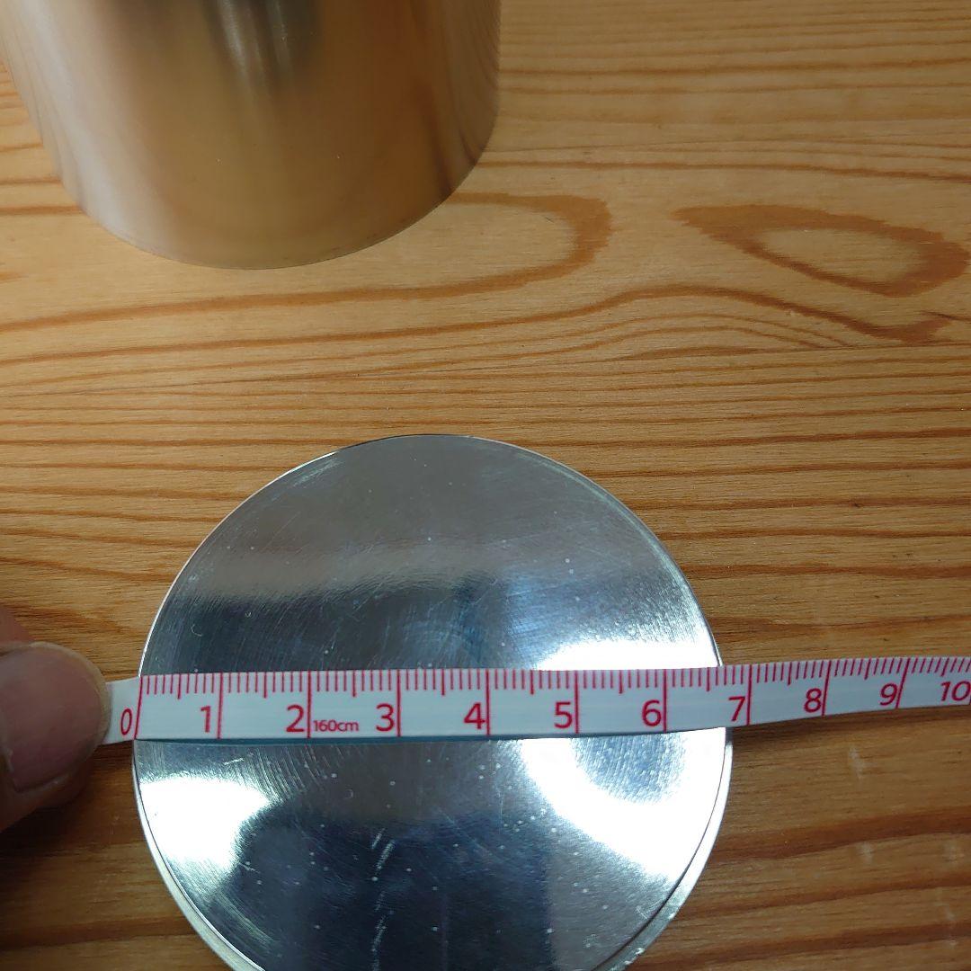 鍛栄工房 純錫茶筒 金属工芸　茶道具　煎茶道具　茶葉入れ　レア　美品