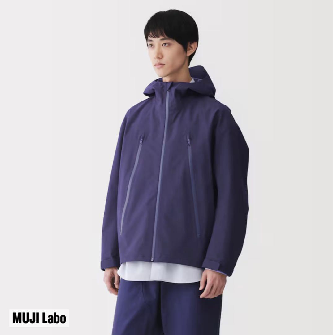 【MUJI LABO】透湿撥水コットンナイロンフードブルゾン