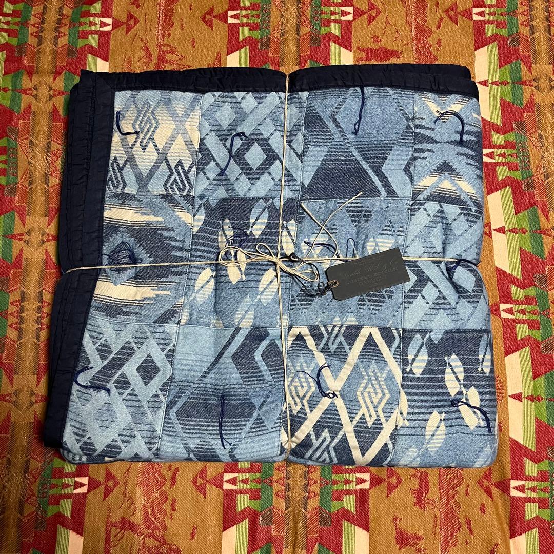 激レア　未使用タグ付き　RRL キルト　ブランケット　ラグ　ダブルアールエル