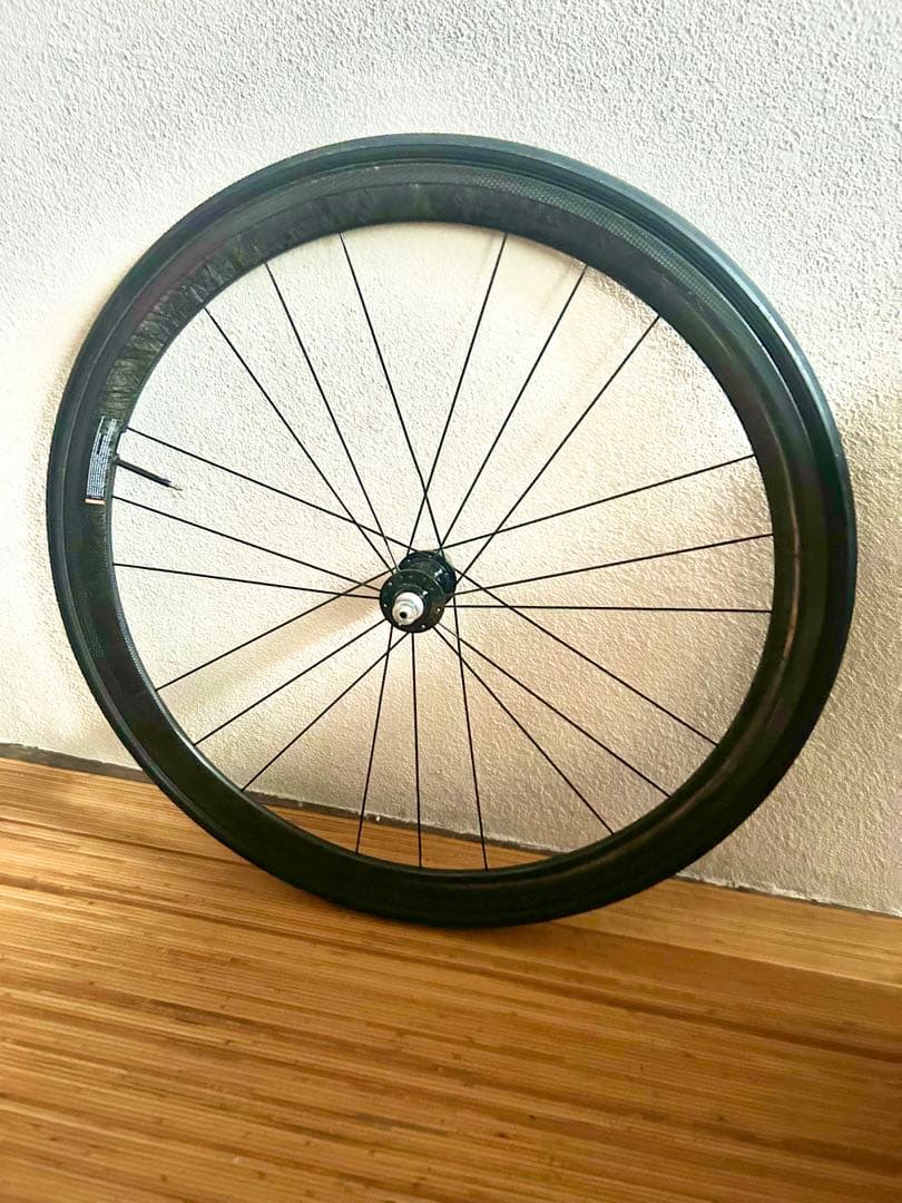 ◆TNIハブ仕様Carbonカーボンホイール後輪＆チューブラータイヤ付き◆