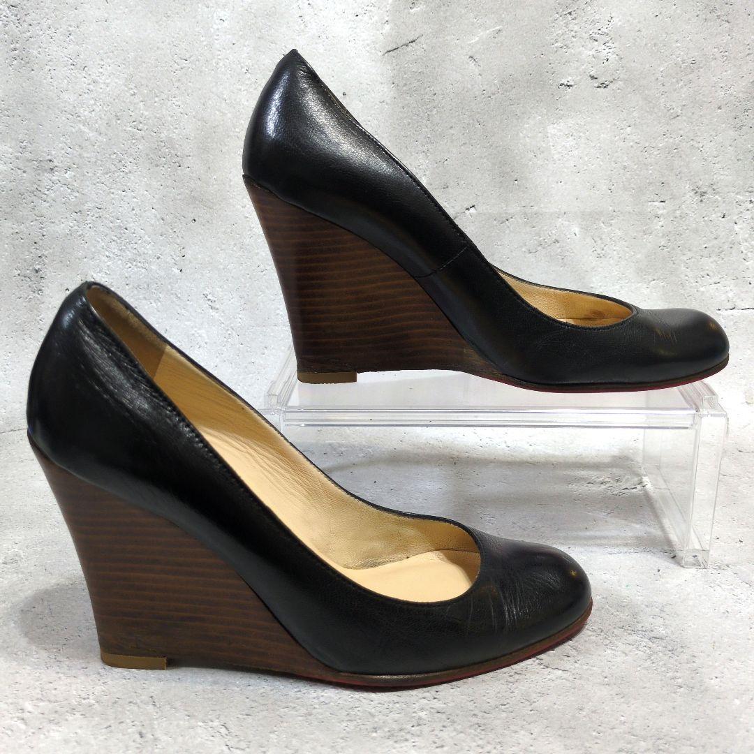 クリスチャンルブタン レッドソール パンプスアーモンドトゥ 23cm