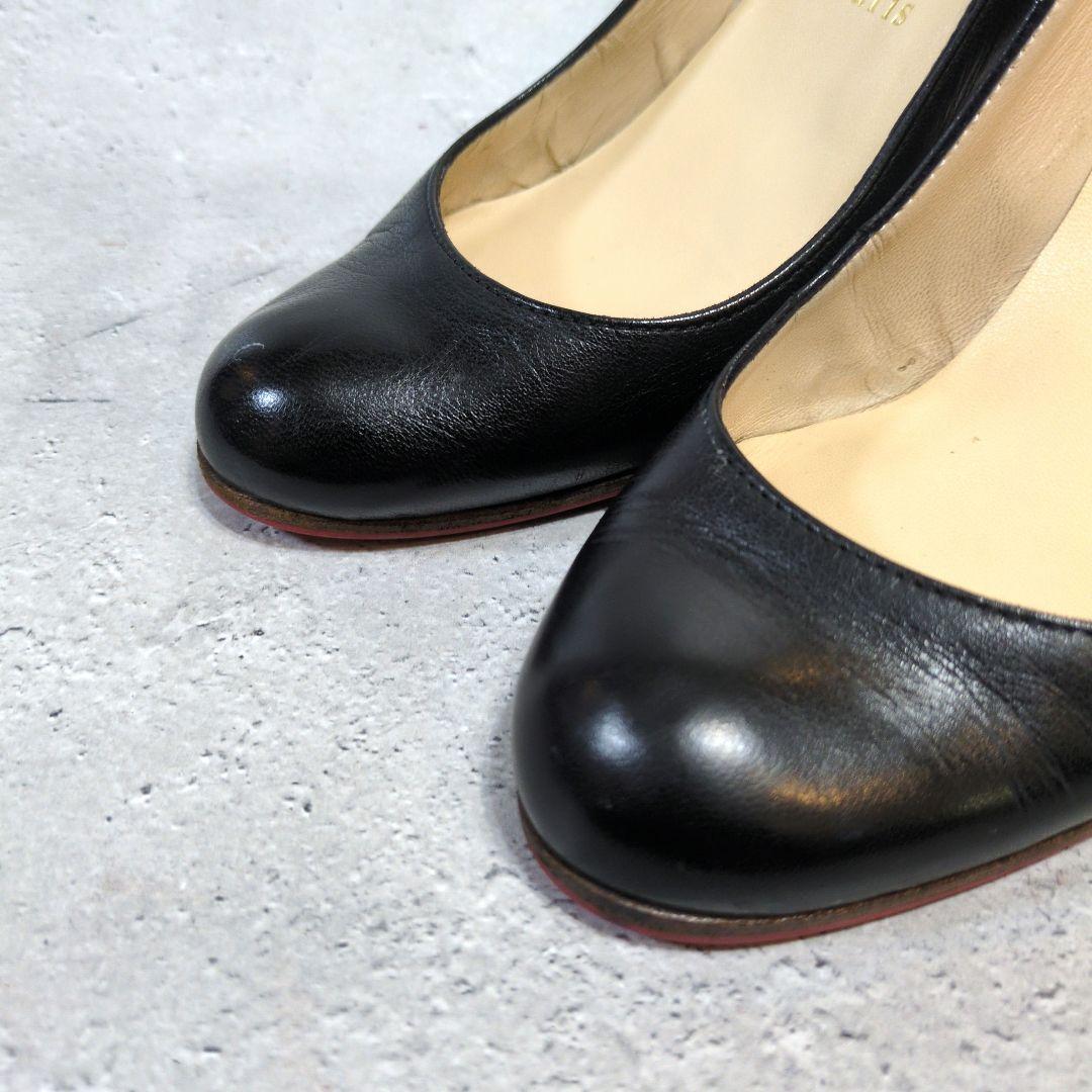 クリスチャンルブタン レッドソール パンプスアーモンドトゥ 23cm