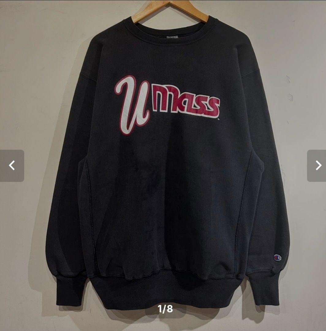 Champion Reverse Weave UMass スウェット L