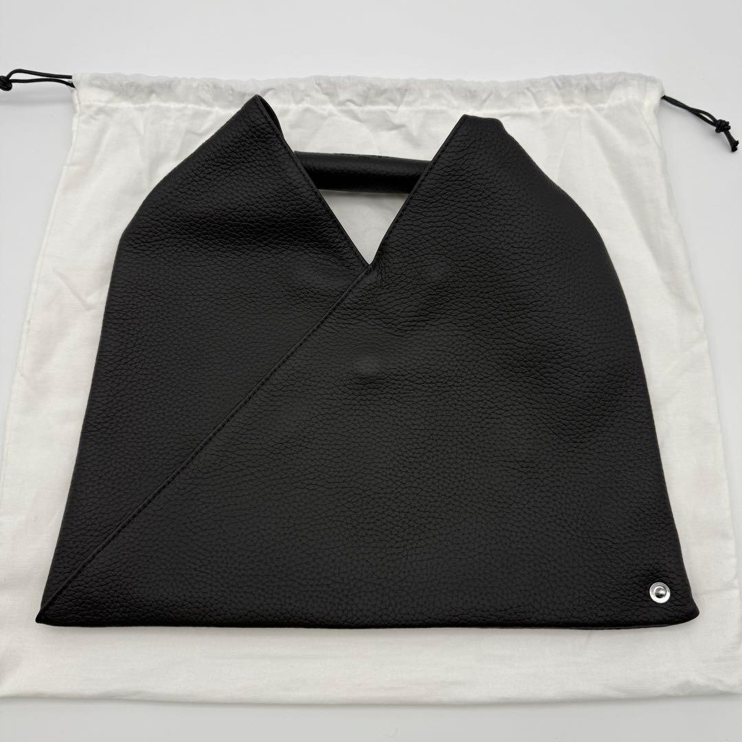 【未使用】MM6 メゾンマルジェラ レザーミニジャパニーズ トートバッグ 黒