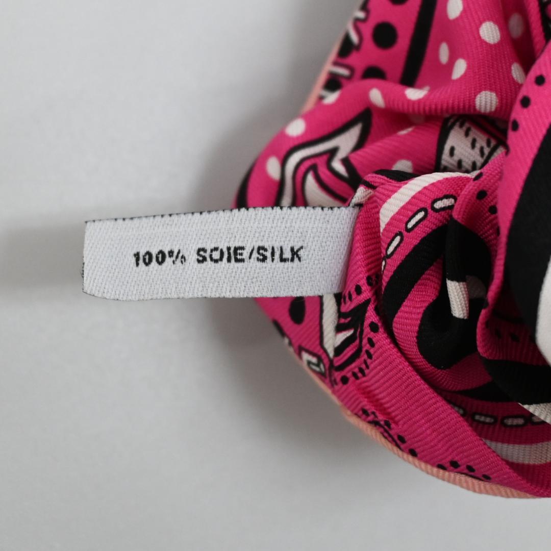 ■ □ 46890★年 エルメス シュシュ クラウディアローズ フューシャピンク